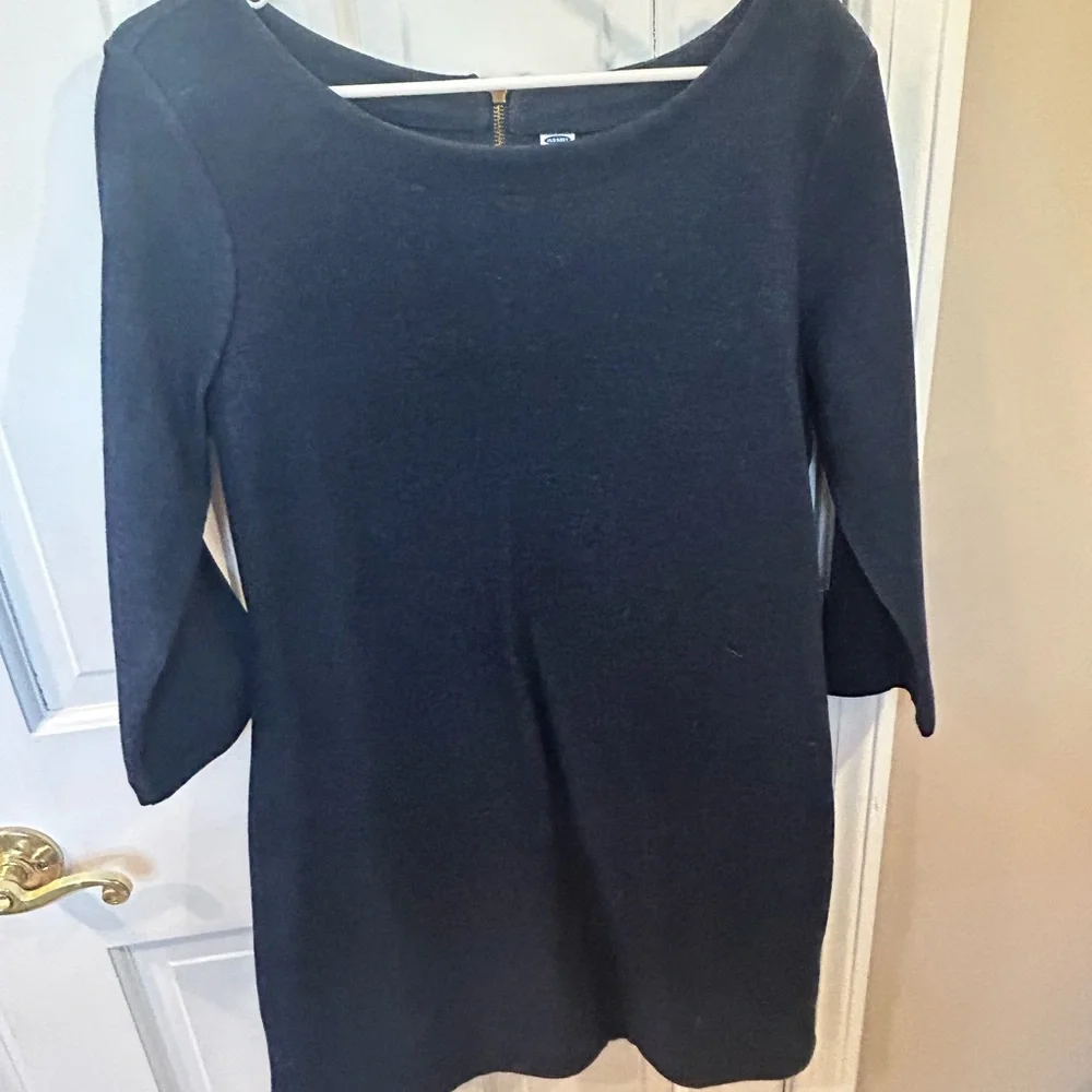 Old Navy bundle Striped Black and White & Denim Dresses size Large - Picture 9 of 11